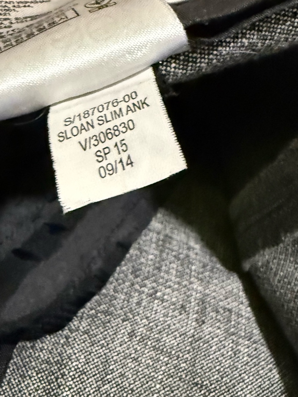 Banana Republic Sloan Gray Slim Ankle Pants Tailored Trousers Size 0 - Picture 15 of 16